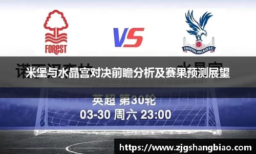 米堡与水晶宫对决前瞻分析及赛果预测展望